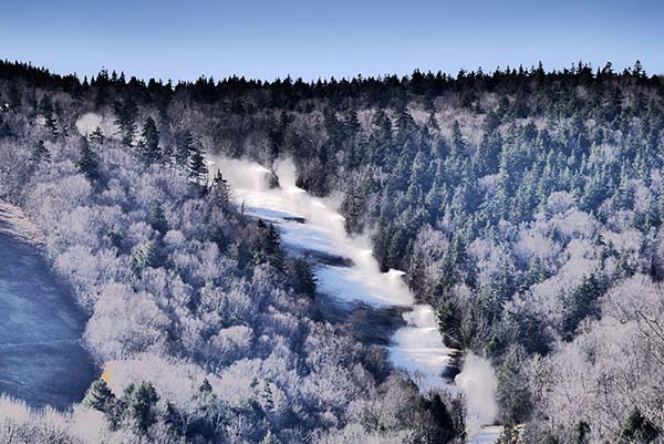 Snowy slope at Sunday River