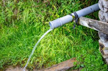 Collection point of a roadside spring