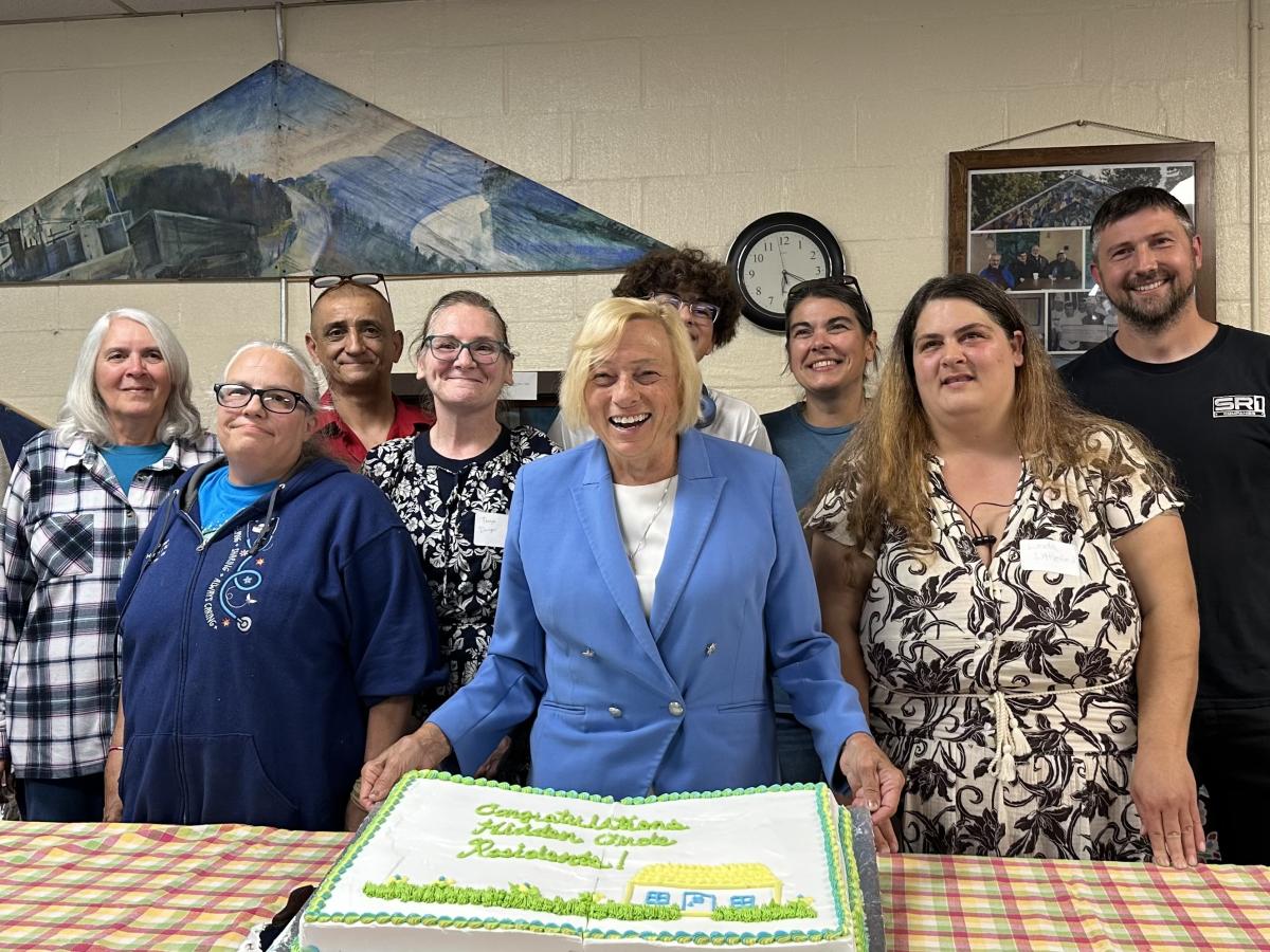 Governor Mills and Residents of Hidden Circle Mobile Home Park.