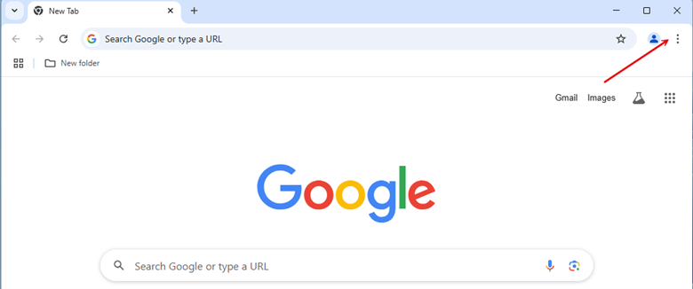 Elipses menu for Chrome