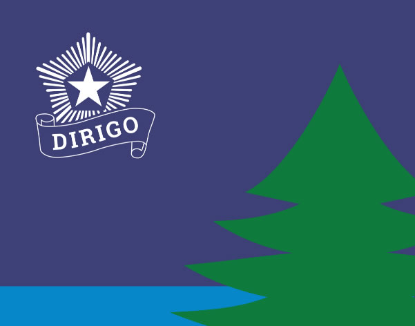 Maine Bicentennial flag image